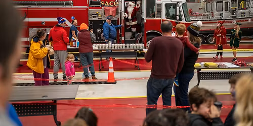 Santa Visits the Saco Fire Department