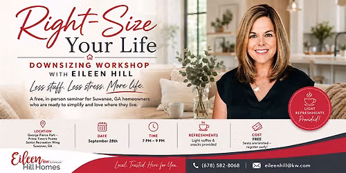 Right-Size Your Life: Downsizing Workshop with Eileen Hill
