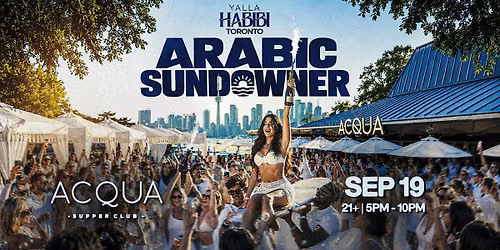 Yalla Habibi ARABIC SUNDOWNER | SEP 19 | ACQUA SUPPER CLUB