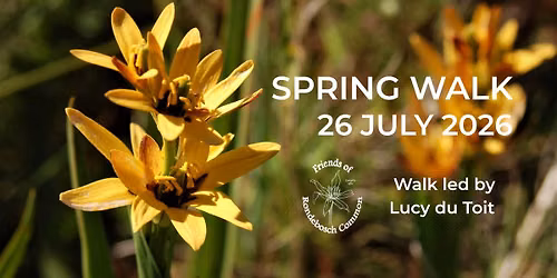 Spring Walk 26 July - Rondebosch Common