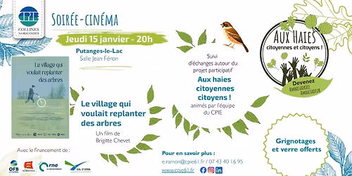 Soir\u00e9e cin\u00e9ma "Aux haies citoyennes citoyens !"