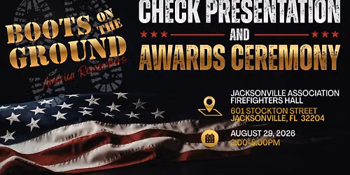 2026 Boots on the Ground Check Presentation and Awards Ceremony