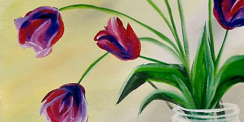 Mason Jar Tulips - Paint and Sip at Oak + Iron Jackson