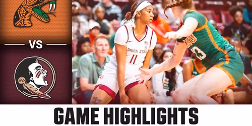Florida A&M Rattlers at Florida State Seminoles Womens Basketball at Donald Tucker Center at Leon County Civic Center
