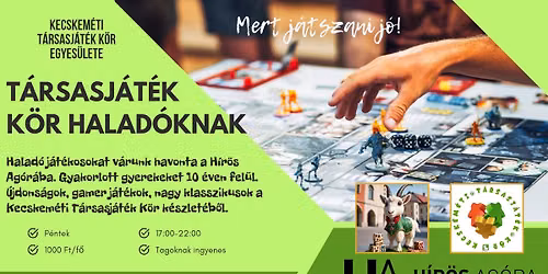 Társasjáték kör haladóknak augusztusban