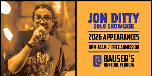 Jon Ditty at Bauser's (Dunedin, FL) - 2026 Appearances