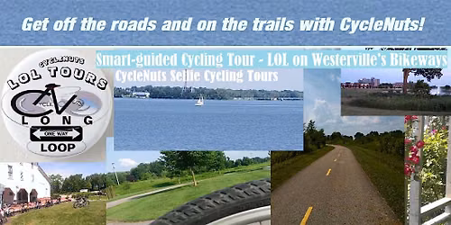 LOL in Westerville\/Columbus - Smart-guided Long One-way Loop Bikeway Tour