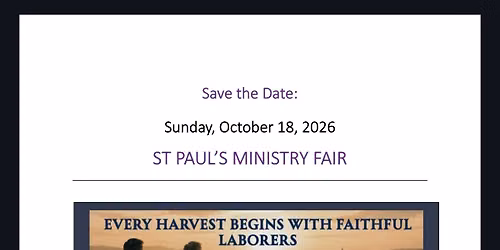 St Paul's Ministry Fair