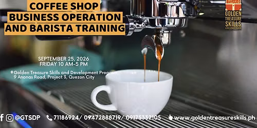Coffee Shop Business Operation and Barista Training - Weekday Class