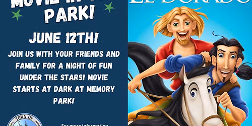 MOVIE IN THE PARK - Road to El Dorado