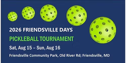 Friendsville Days Pickle Ball Tournament 