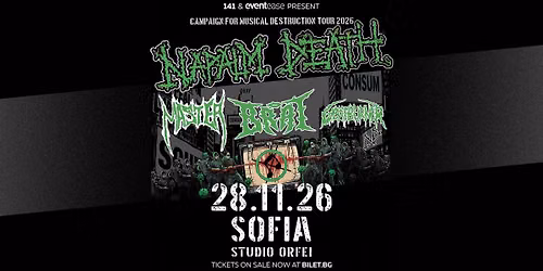 Napalm Death live in Sofia