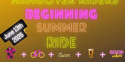 Beginning Of Summer Ride 