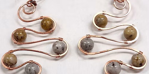 Copper Serpentine Earrings