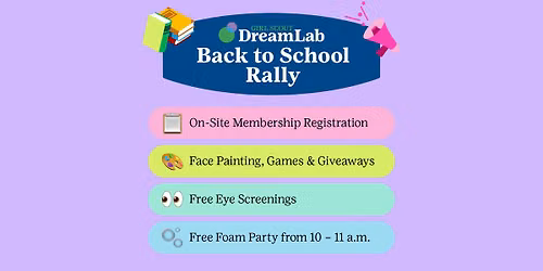 FREE Back to School Rally with Girl Scouts
