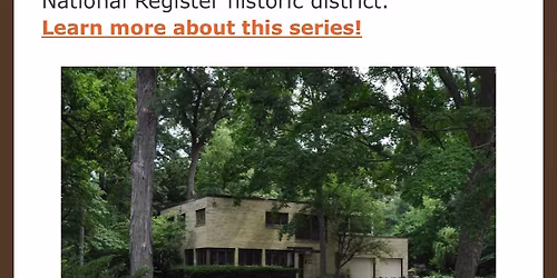 Frost Woods:Wisconsin's Next National Register Historic District