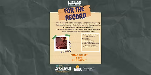 For The Record: Creative Writing Workshop