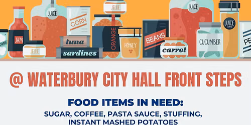 Waterbury Delegation Hosts Food Drive