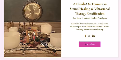 A Hands-On Training in Sound Healing & Vibrational Therapy Certification