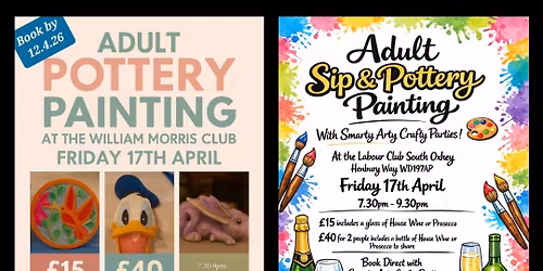 Sip & Pottery with Arty Crafty Parties