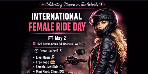 Group Ride to International Female Ride Day in Roanoke VA