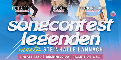 Songcontest Legenden | Steinhalle Lannach am 22.01.2027