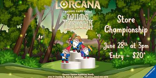 Disney Lorcana Wilds Unknown Set Championship at Gnome Games Appleton North!