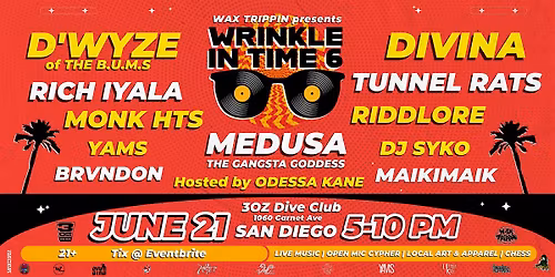 Wax Trippin presents Wrinkle In Time 6