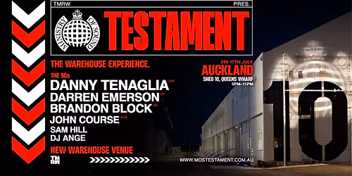 Ministry of Sound Testament - 90s Session, Auckland