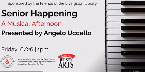 Senior Happening: Angelo Uccello Presents “A Musical Afternoon”