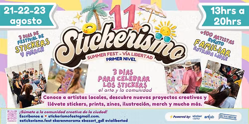 Stickerismo 11 Festival de stickers y merch en Via Libertad