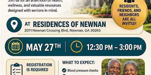 Newnan Crossing Neighborhood Senior Health Fair