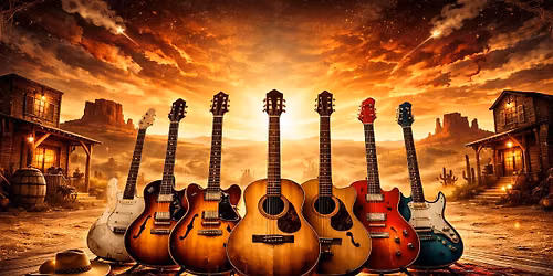 FIVE GREAT GUITARS + Eric Vaarzon Morel en Mart Hillen - The Magnificent Seven