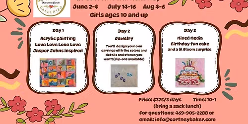 Bloom Galleries' Summer Art & Jewelry Camps