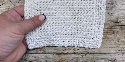 3X SPACES LEFT - Crochet Dishcloth Workshops - 25th October 2025 - Saturday 9.30am - 12.30pm