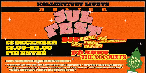 Kollektivet Livets Julfest 2025 | Fri entr\u00e9