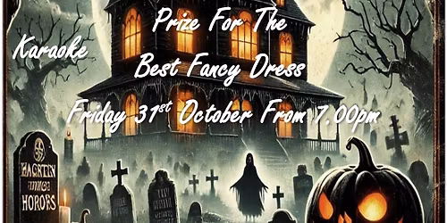 Halloween party rock & roll bingo, karaoke & fancy dress
