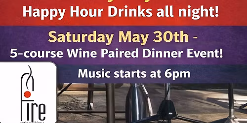 Wine Paired Dinner with Musical Guest Chuck Fulcher