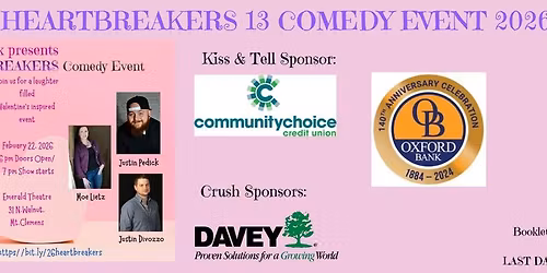 Heartbreakers 13th Comedy Event 2026