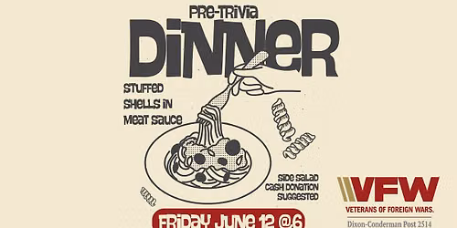 Pre-Trivia Dinner at VFW Post 2514