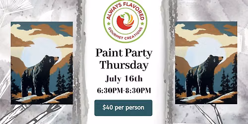 Paint Party at Always Flavored