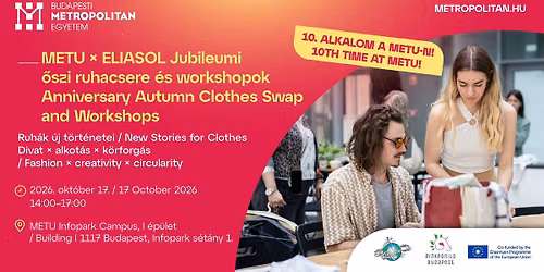 METU \u00d7 ELIASOL jubileumi \u0151szi ruhacsere \u00e9s workshopok 2026