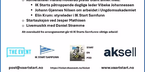 IK Start festkveld p\u00e5 Tollboden med Start en Pod og gjengen fra FVN fotball