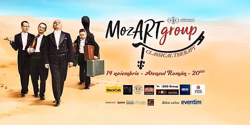MozArt Group - Classical Therapy, cu sim\u021bul umorului perfect acordat la Ateneul Rom\u00e2n, 14 noiembrie
