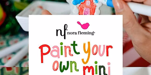 Nora Fleming Holiday Paint Your Own Mini Party \u2013 Willowbrook