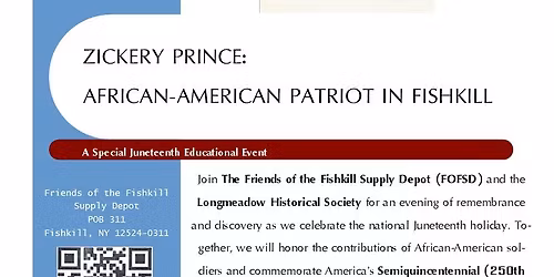 ZICKERY PRINCE: AFRICAN-AMERICAN PATRIOT IN FISHKILL