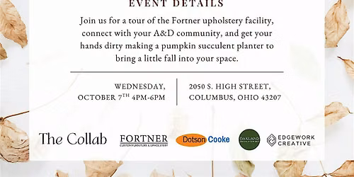Tote Collab Event: Fall Mix & Mingle  | Planter Activity and Networking