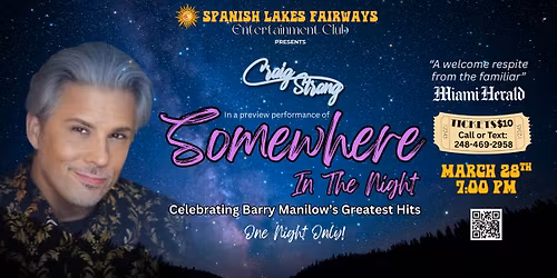 Somewhere In The Night - Celebrating Barry Manilow\u2019s Greatest Hits