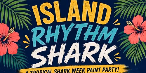 Tropical Shark Week Paint Night on the Patio