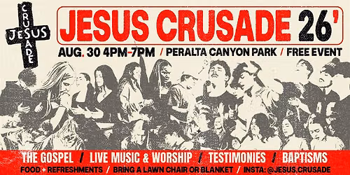 Jesus Crusade 2026 | Boldly representing the Lord and reaching the lost.